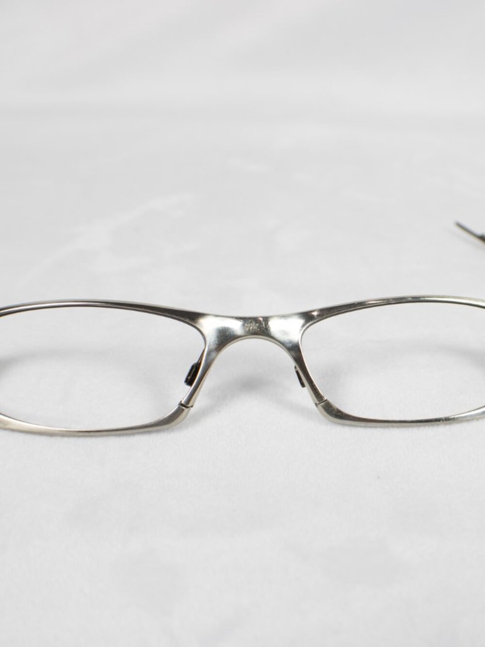 Vintage Oakley O Wire Eyeglasses Frame Parts Repair Brown Pewter 52-19